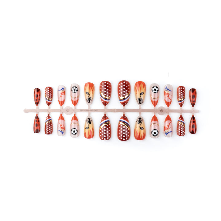 Sport-Themen Press-On Nail Art Set