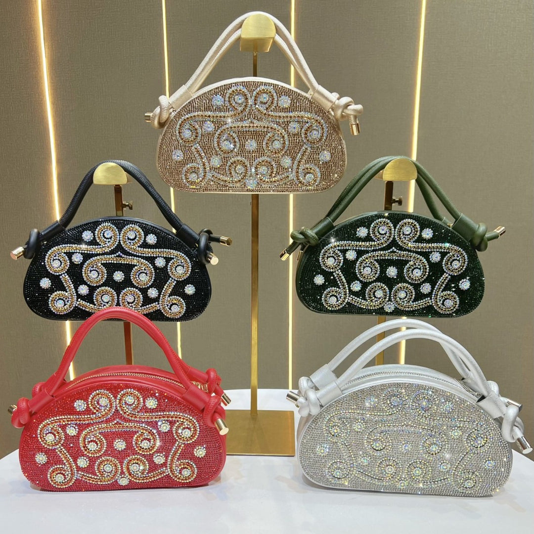 Strassverzierte Handtasche