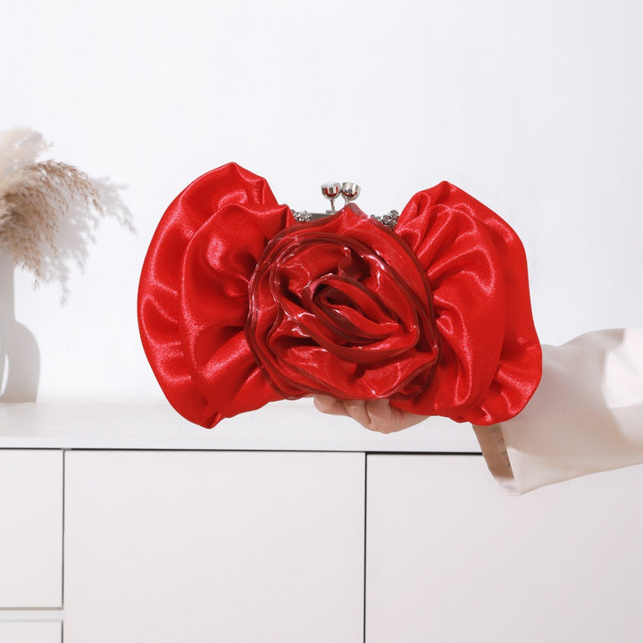 Florale Satin Clutch