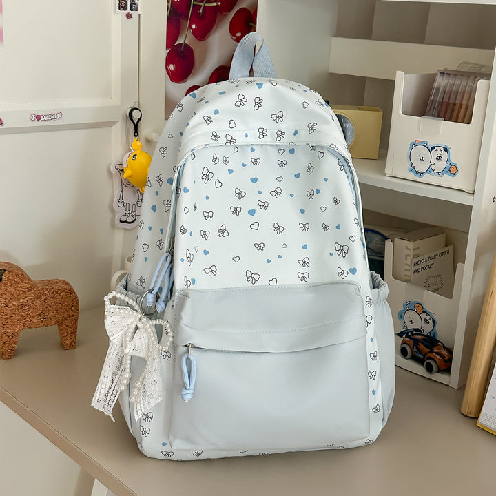 Stylischer Herz-gedruckter Rucksack Karnz