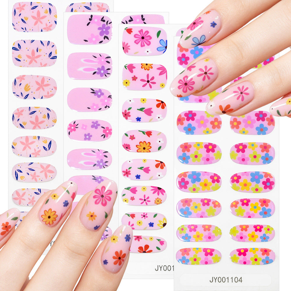 Blumendesign-Nagelwraps