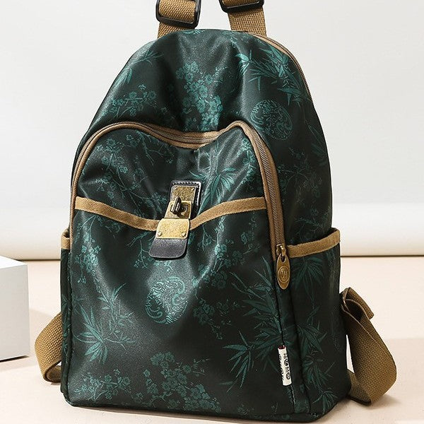 Blumenmuster Baumwollrucksack Karnz