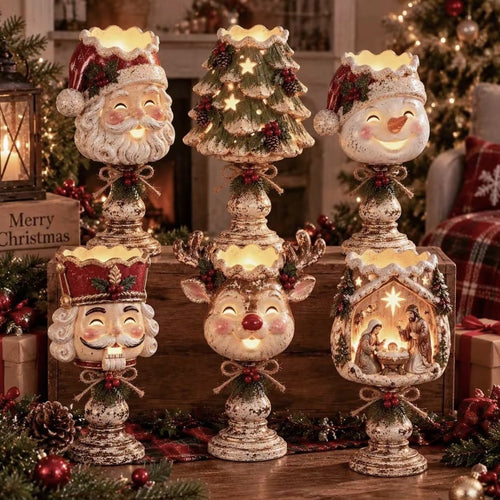 Dekorative Nussknacker-Tischlampe Karnz