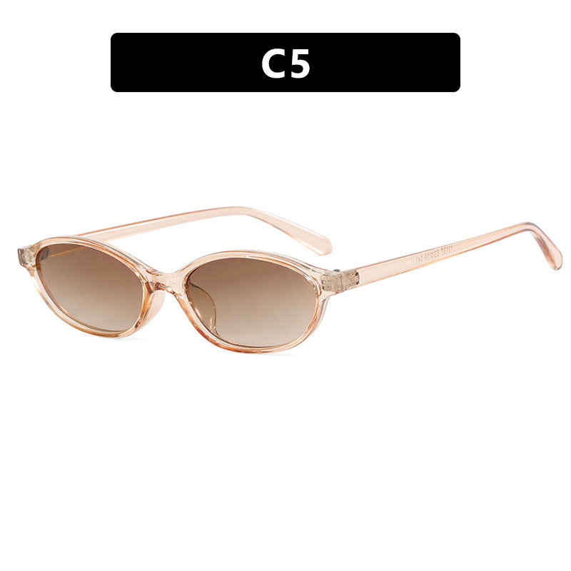 Damen modische Sonnenbrille mit elegantem ovalen Rahmen und UV-Schutz Karnz