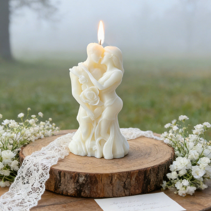 Romantische Skulptur Kerze