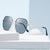 Damen Elegante oversized Sonnenbrille mit hochwertigem Metallrahmen und UV-Schutz Karnz