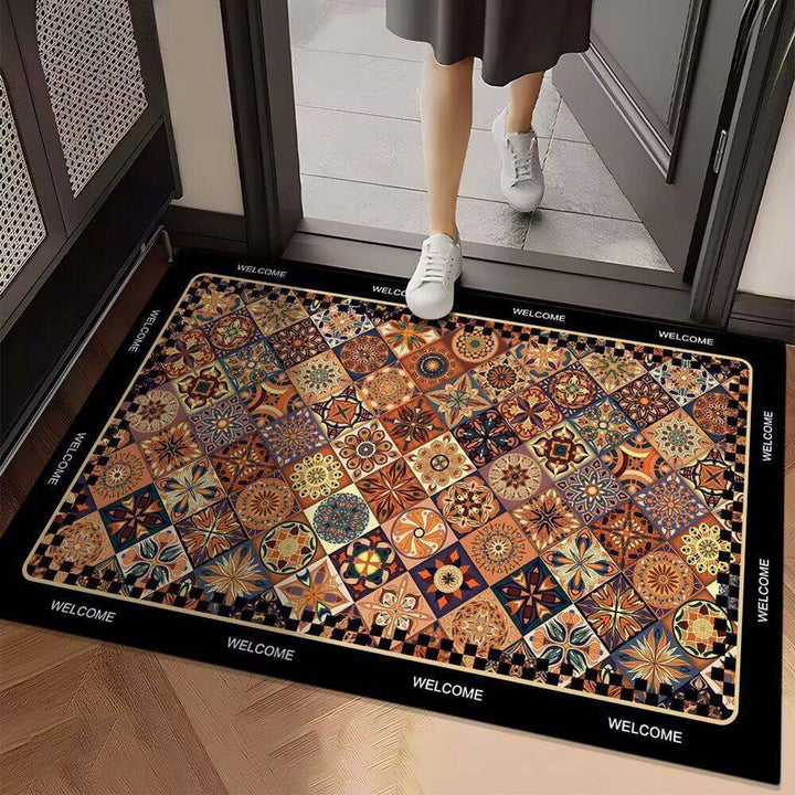 Lebendige geometrische Design-Eingangsmatte