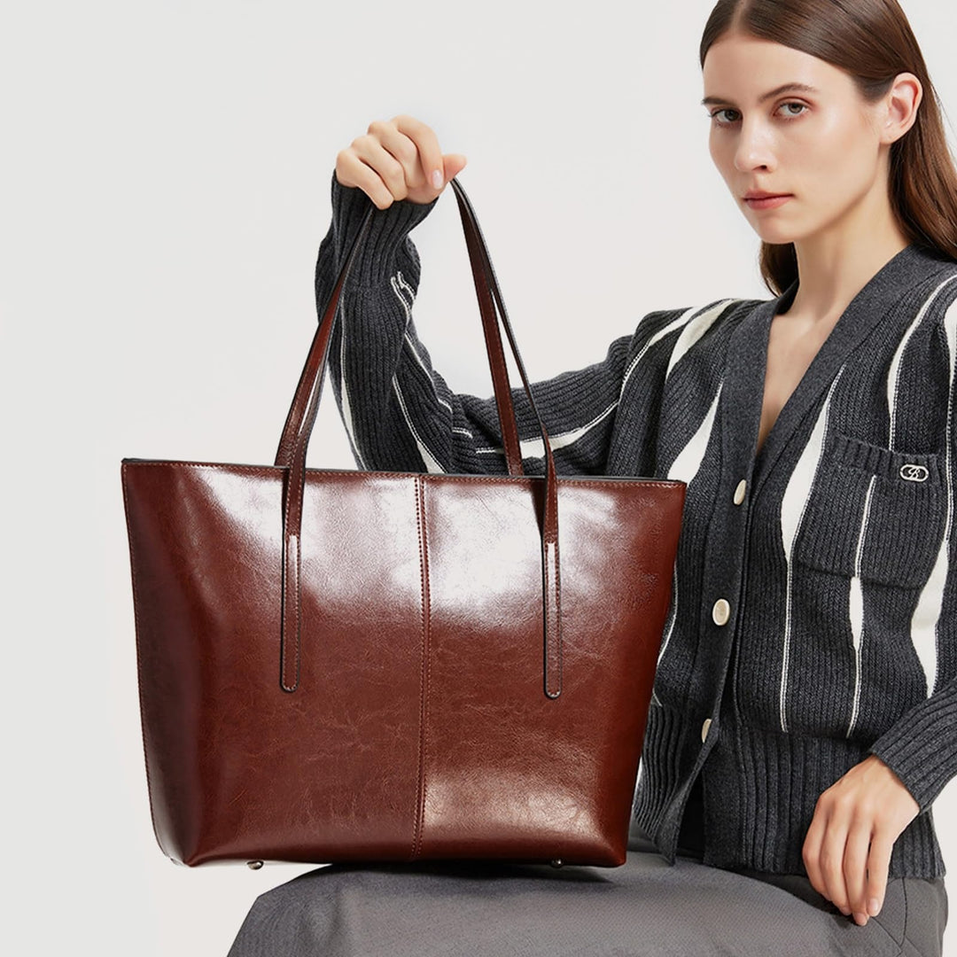 Elegante Handtasche Aus Hochwertigem Leder Karnz