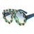 Damen Glamouröse Statement-Sonnenbrille mit auffälligem Kristallrahmen Karnz