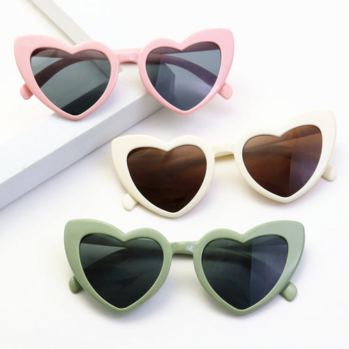 Herzförmige Retro-Sonnenbrille Karnz