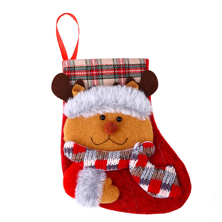 Weihnachtlicher Stoffsocken Karnz