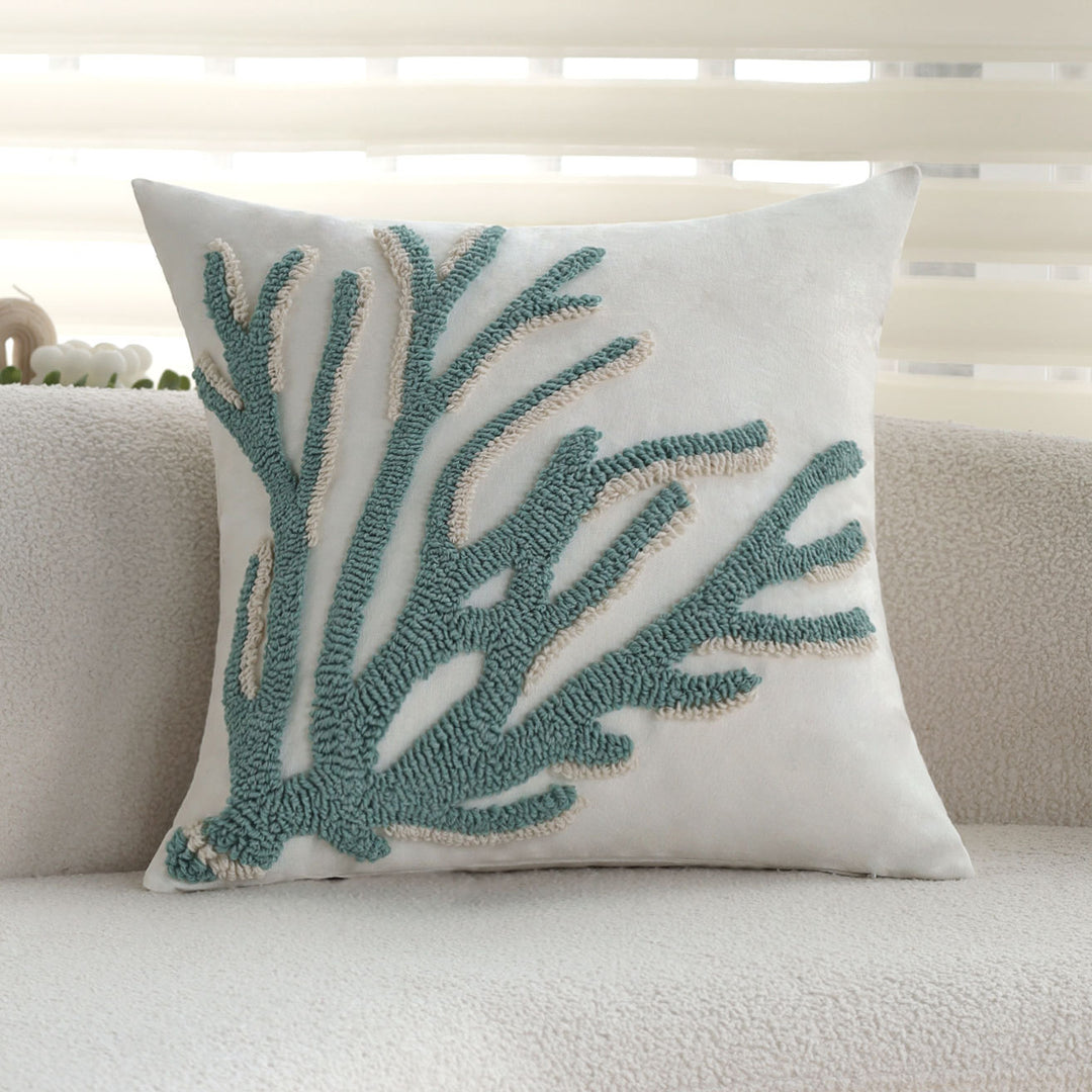 Elegantes Zierkissen mit korallenförmigem Design