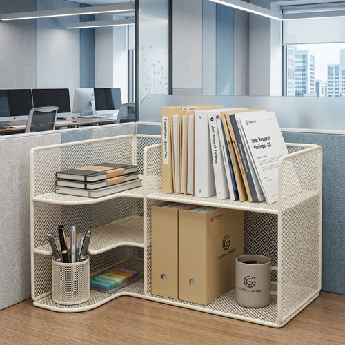 Theken-Mesh-Modular-Küchenaufbewahrungsorganisator mit Mehrfachfächern