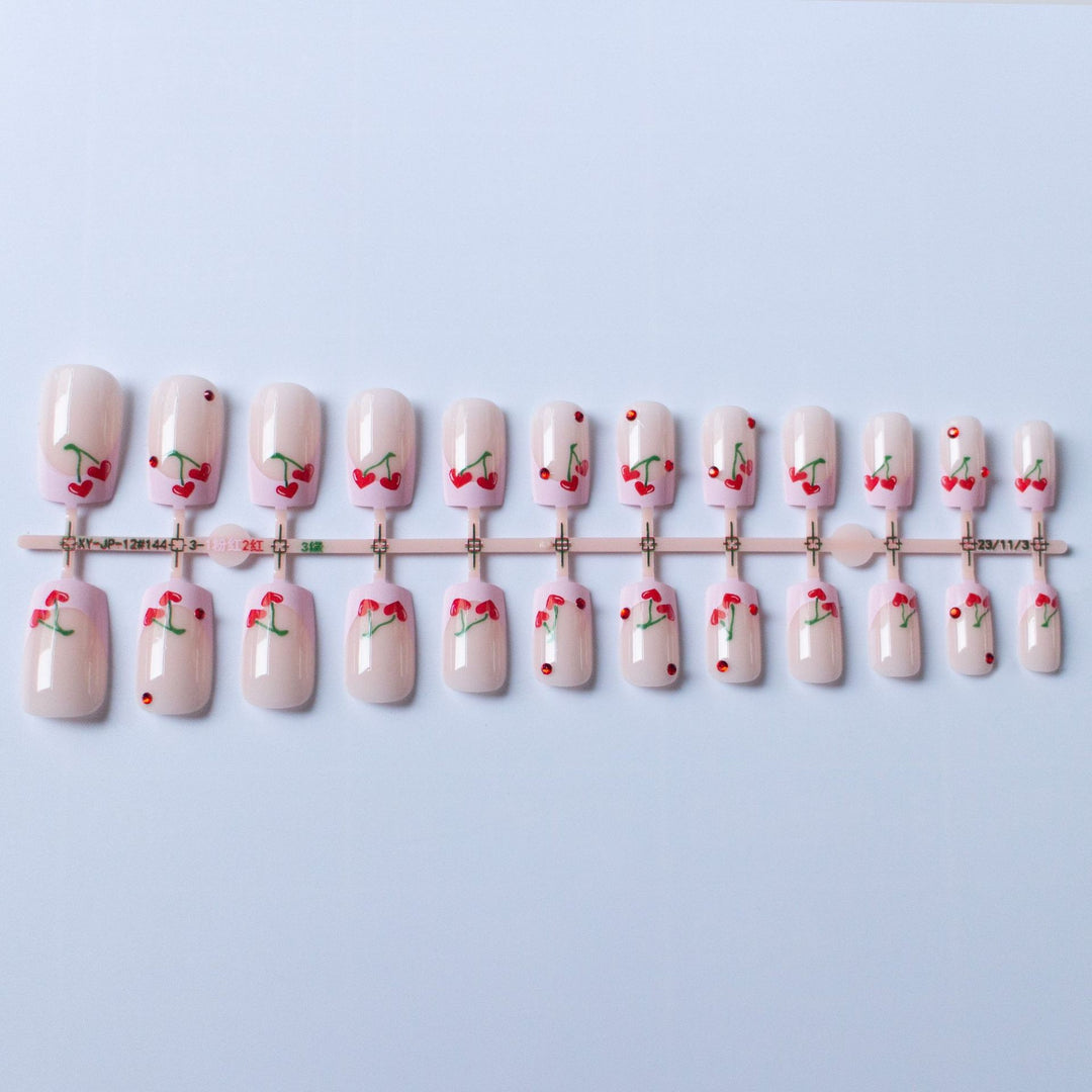 Kirsche-Themen Nagelkunst Set