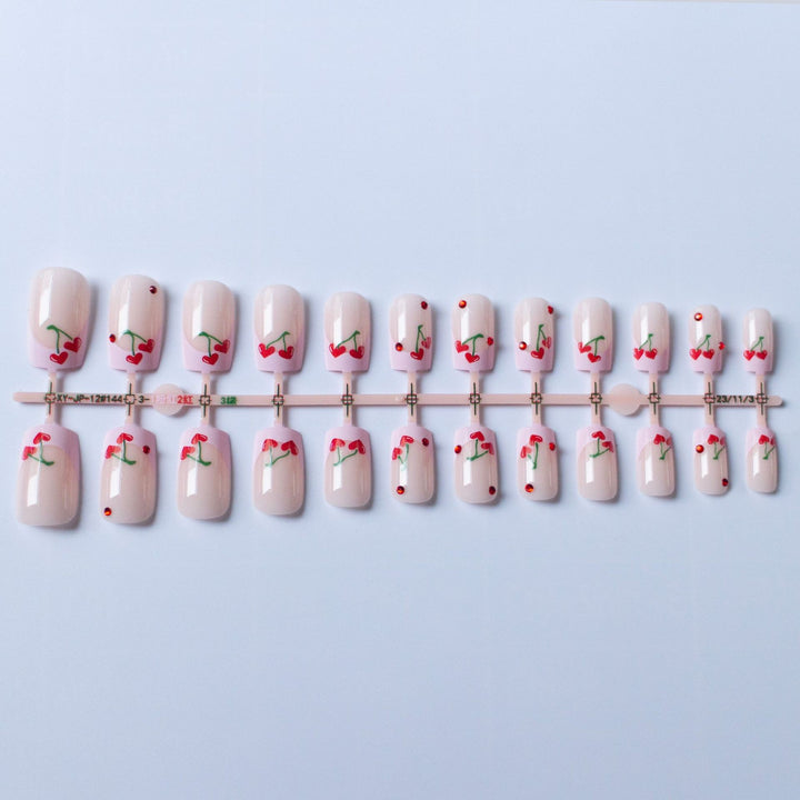 Kirsche-Themen Nagelkunst Set