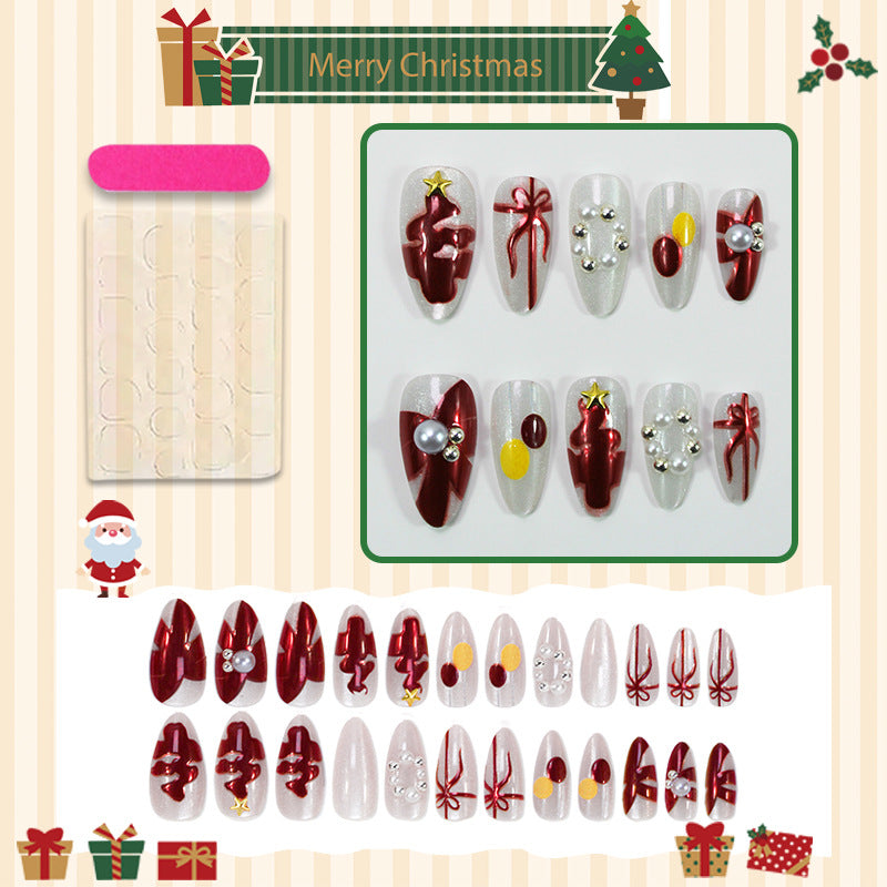 Kunstnagelset mit festlichen Weihnachtsdesigns Karnz