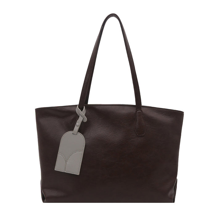 Elegante Faux-Leder Tote Bag