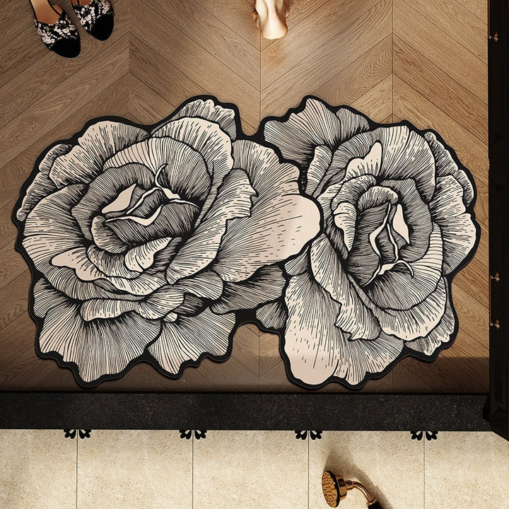 Blumenförmige dekorative Badematte