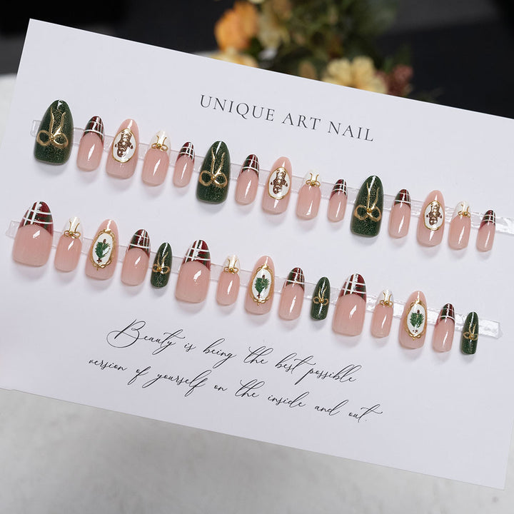 Festliche Themen Press-On Nagelkunst