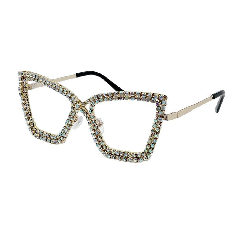 Damen Sonnenbrille mit glamourösem Kristallbesatz Karnz