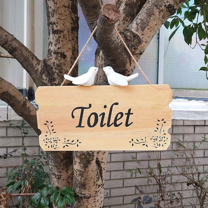 Dekoratives Holz-Torschild