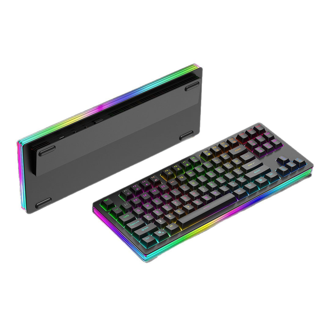 Rgb Gaming-Tastatur mit Mechanischen Tasten und Anpassbarer Hintergrundbeleuchtung Karnz