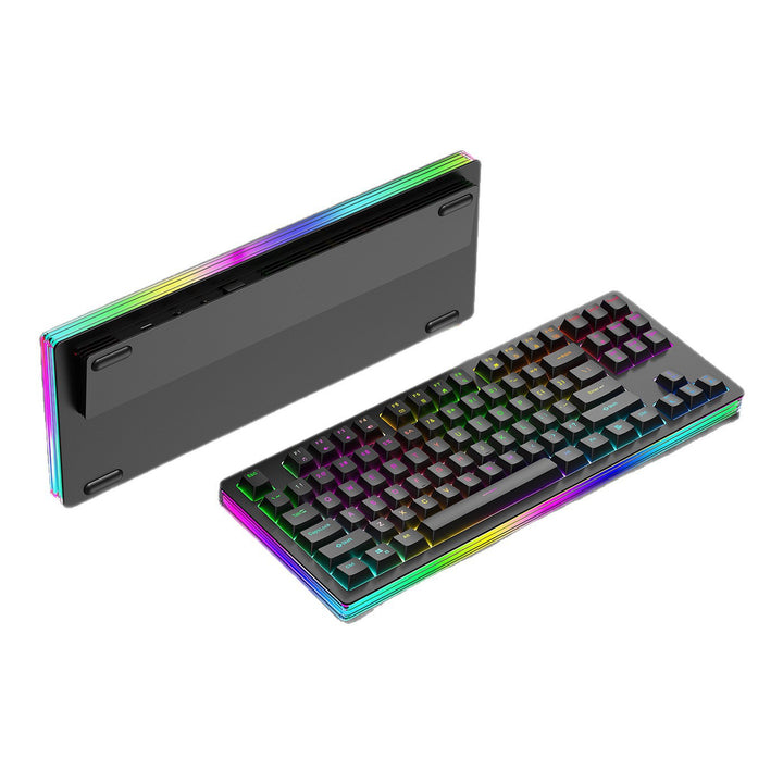 Rgb Gaming-Tastatur mit Mechanischen Tasten und Anpassbarer Hintergrundbeleuchtung Karnz
