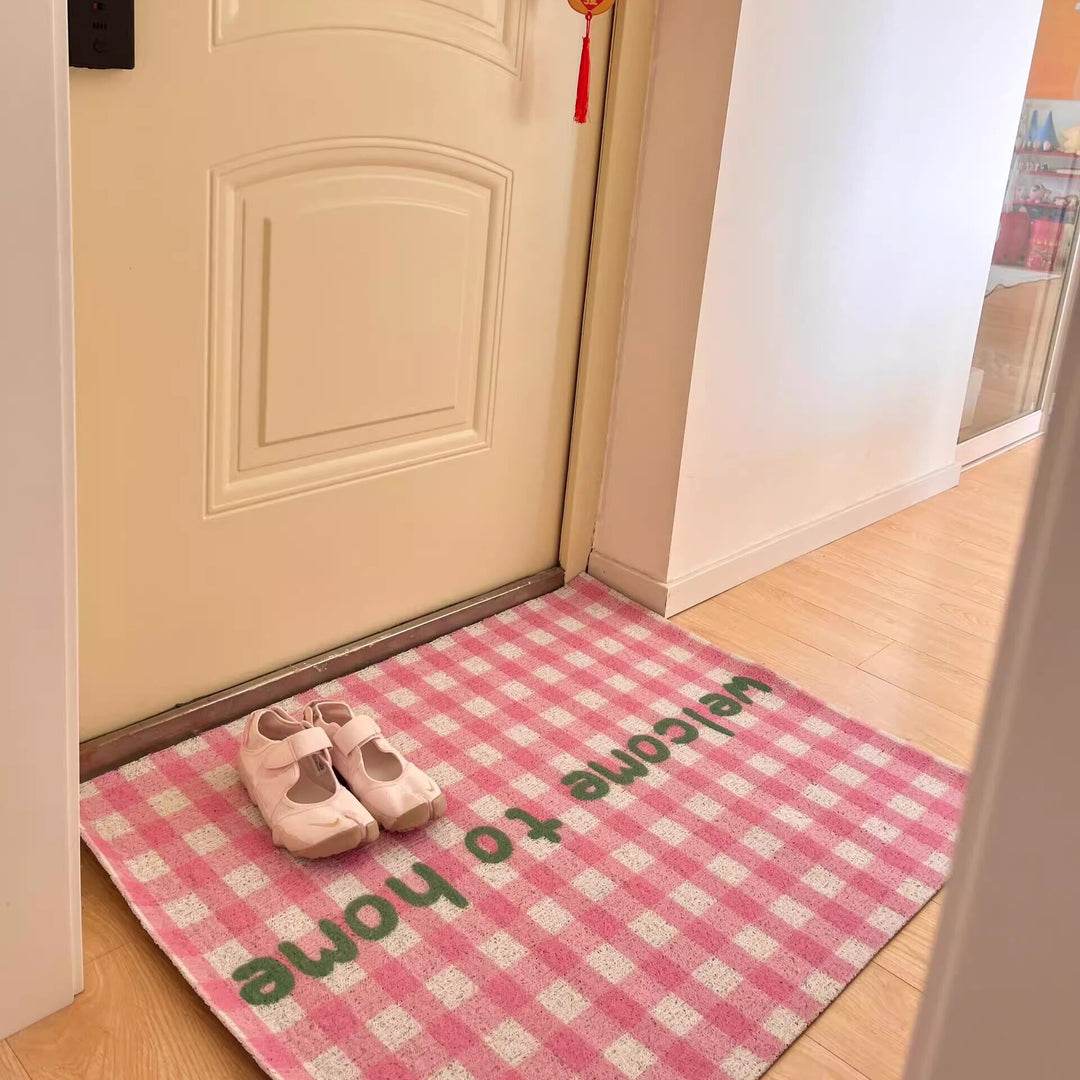 Stylische Gingham-Muster Dekorative Matte
