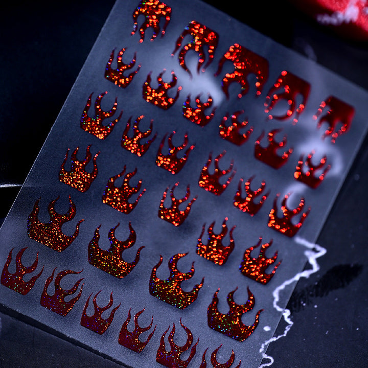 Glänzende Krone Nagelkunst Aufkleber