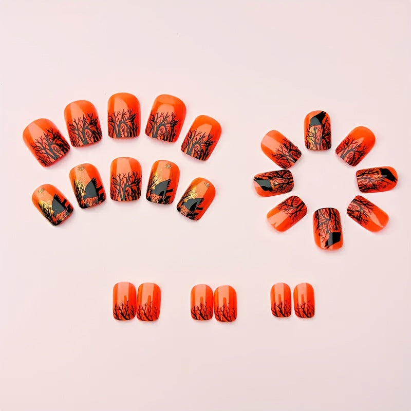 Halloween-Themen Künstlerische Nagelkunst