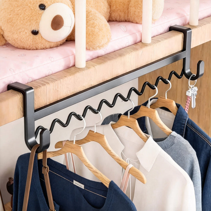 Über-Schienen-Bettgestell Zigzag Multi-Hängeregal Kleiderorganisator