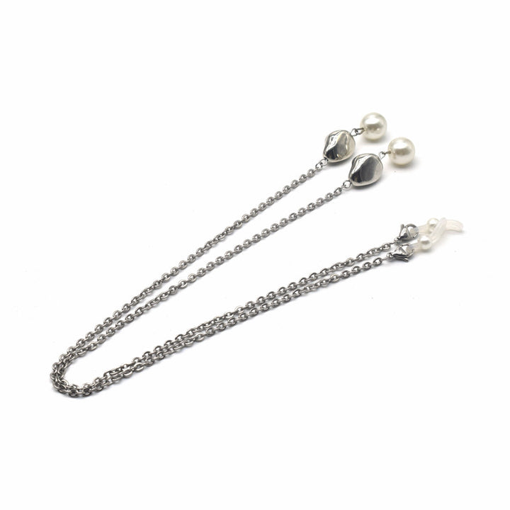 Elegante verstellbare Perlenkette Ohrringe Karnz