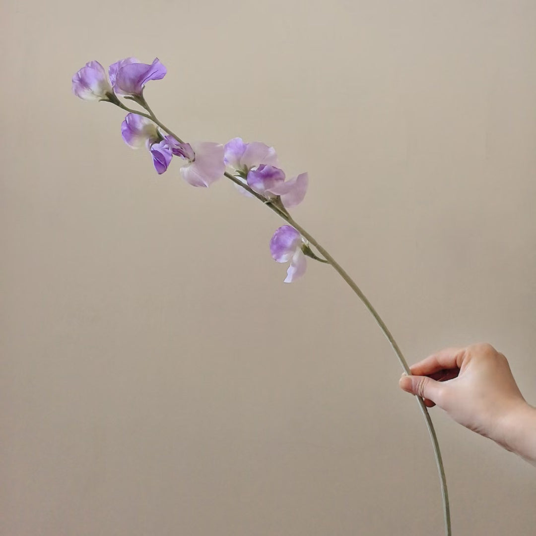 Elegante Seide Sweet Pea Stiel