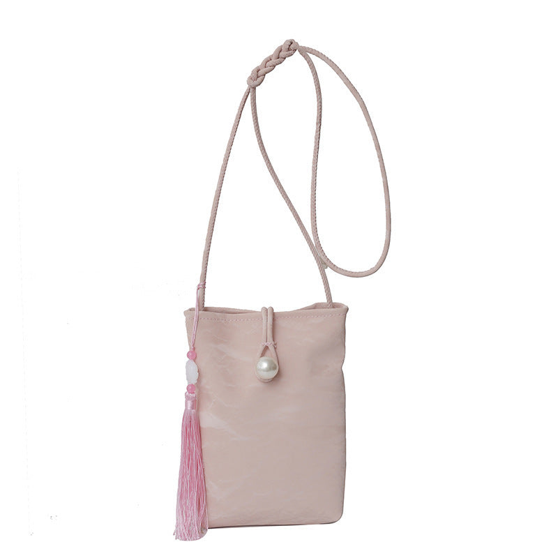 Elegante Texturierte Mini Crossbody Tasche Karnz