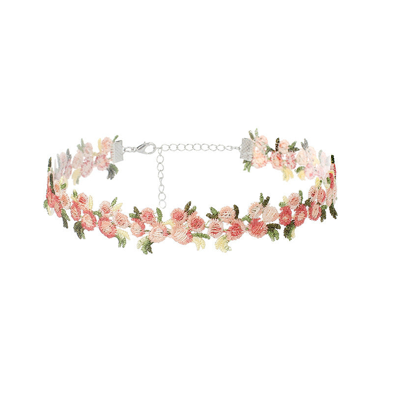 Florale Choker Halskette Karnz