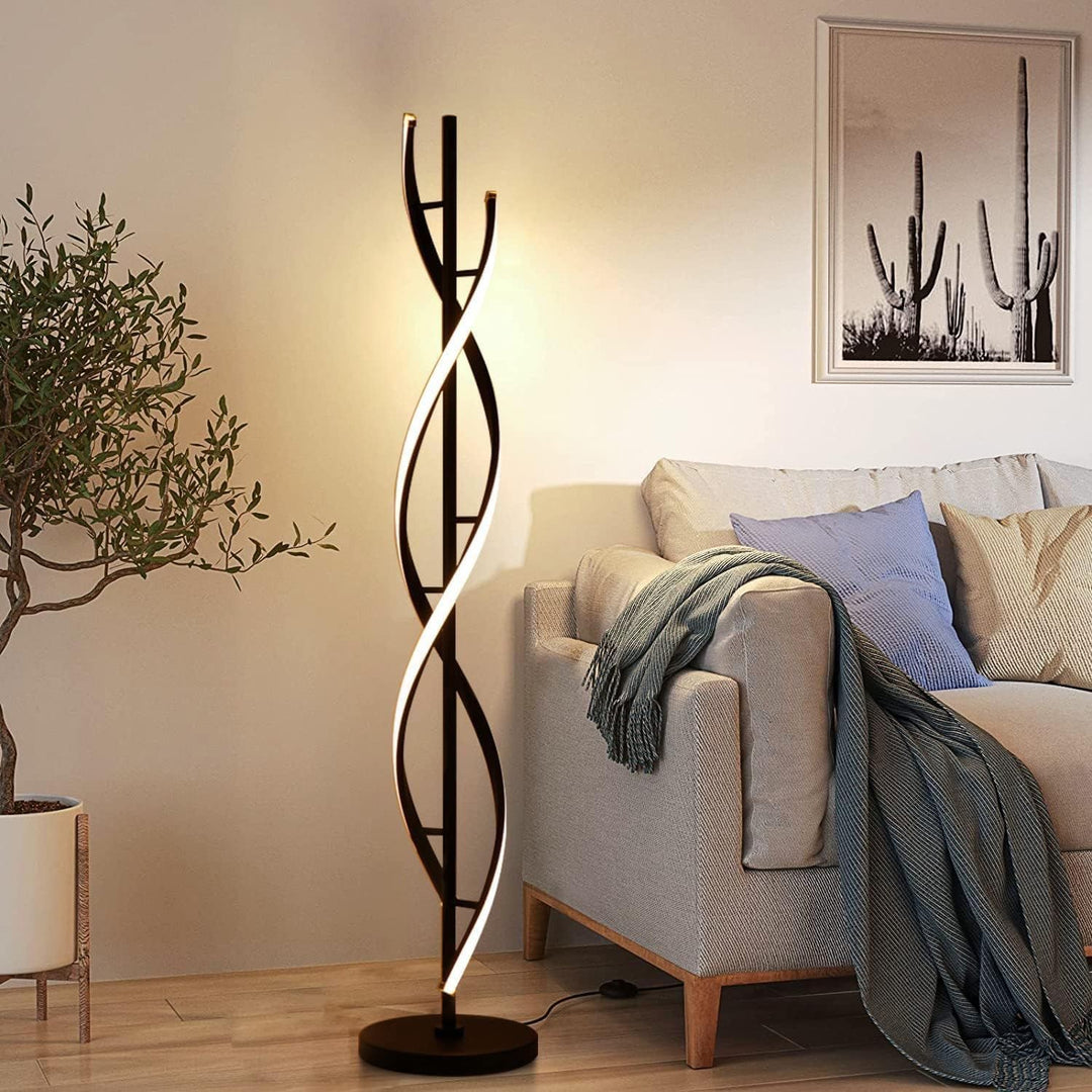 Künstlerische Spiral-Stehlampe