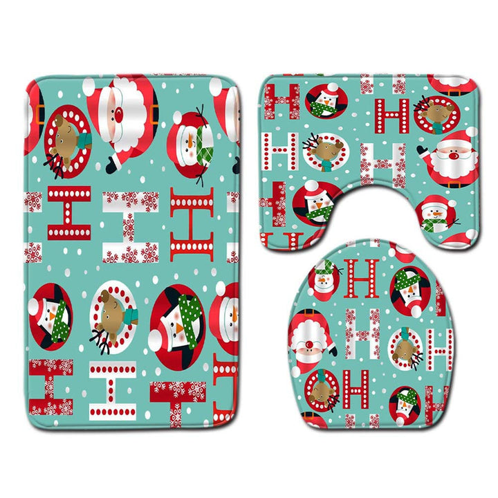 Weihnachts-Themen Badezimmermatte Set
