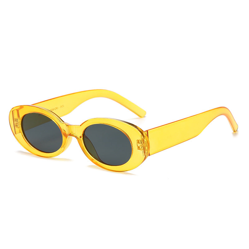 Damen modische Sonnenbrille mit einzigartigem ovalen Design Karnz