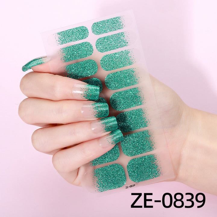Schimmernde Glitzer Nagelstreifen