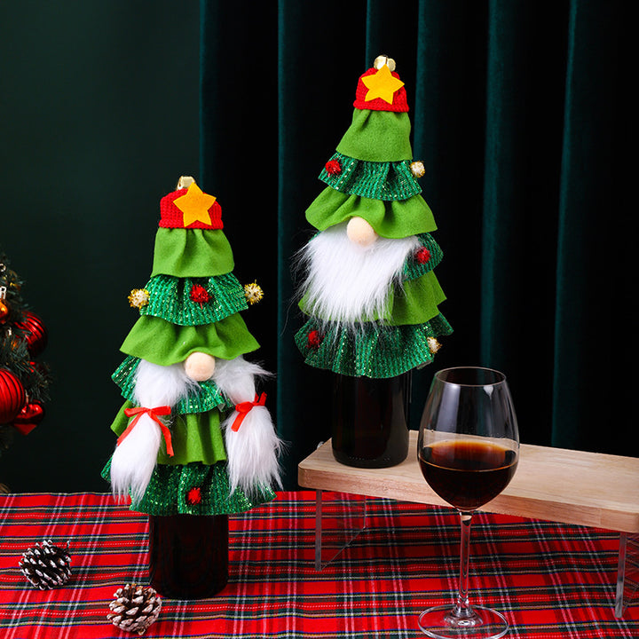 Kreative Flaschenwärmer im Weihnachtsbaum-Design Karnz