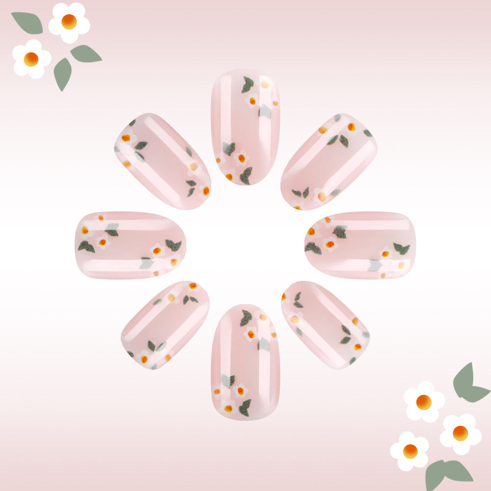 Florales Druck Gel Nail Art Karnz