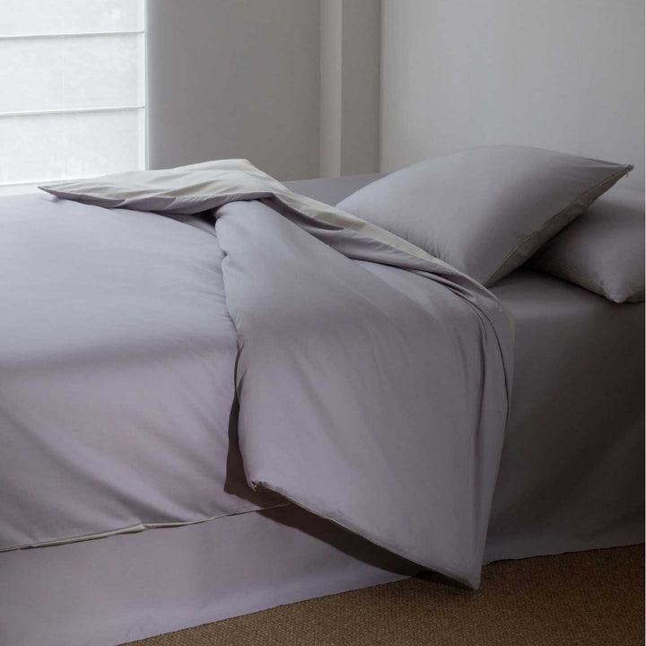 Luxuriöser Wendbarer Baumwollsatin Bettbezug Bettwäsche Set