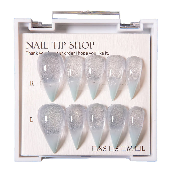 Glänzendes Stiletto Press-On Nagelset