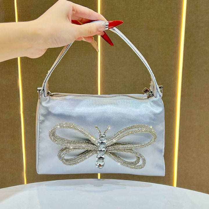 Schmetterlingsverzierte Abendhandtasche
