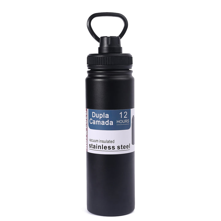 Damen Edelstahl-Vakuum-Trinkflasche mit ergonomischem Griff Karnz