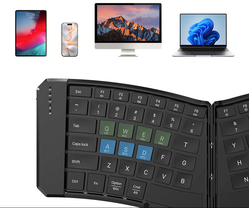 Tragbare zusammenklappbare Bluetooth-Tastatur Karnz