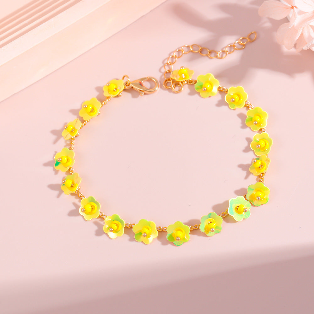 Blumen Statement Halskette Karnz