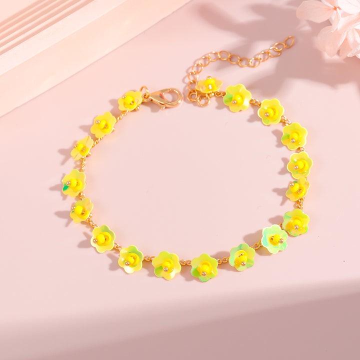 Blumen Statement Halskette Karnz