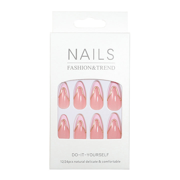 Elegantes French Tip Nagelkunstset Karnz