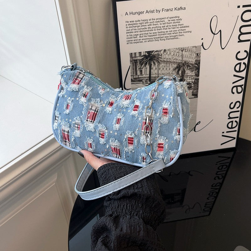 Sternenmuster Schultertasche